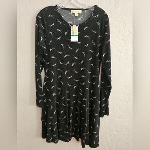 Black Michael Kors Long Sleeve Dress